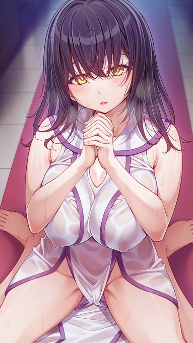 睦月堂が表紙を担当させていただいたコミック 『何も知らない黒髪聖女が悪徳司教にねっとり処女検査をされる話』が配信開始されました! よろしくお願いいたします