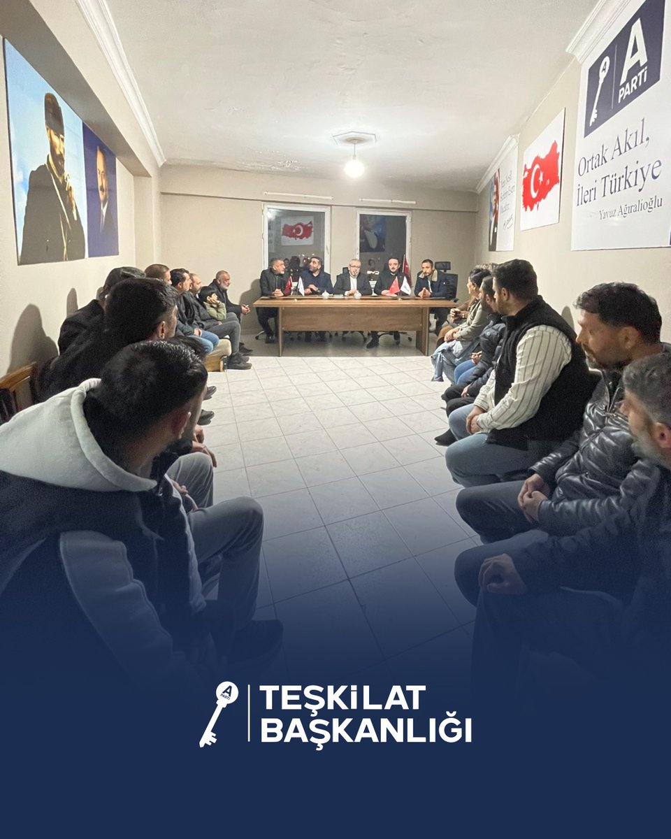 Teşkilat Başkan Yardımcımız Sayın Gültekin Cavlı, Diyarbakır İl Başkanımız Mehmet Şahin Karatoprak, Tunceli İl Başkanımız Sayın Ömer Mustafa Yöntürk ve Elazığ İl Başkanımız Sayın Halil İbrahim Sarışın'ın katılımlarıyla gerçekleştirilen İstişare Toplantısı’nda; teşkilat yapımızın