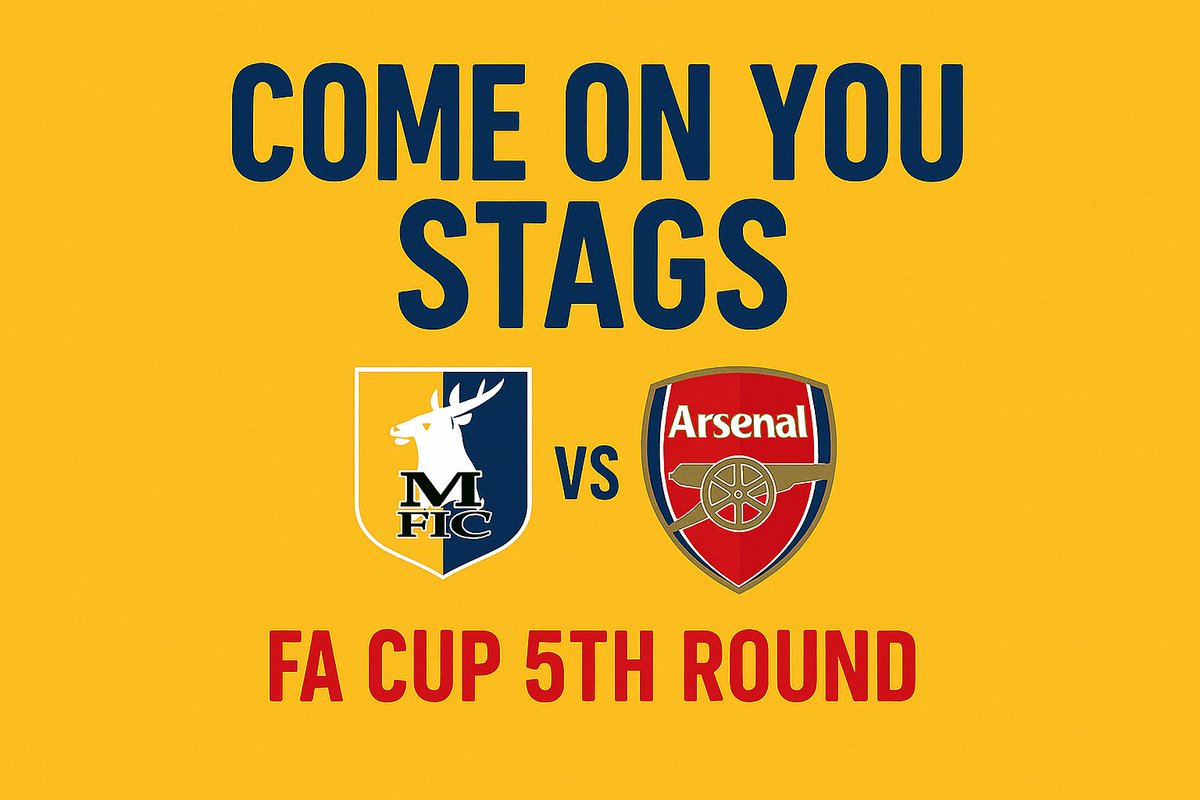 StopfordsAcc's tweet photo. Good Luck @mansfieldtownfc COME ON YOU STAGS⚽

#comeonyoustags #MTFC #mansfieldaccountant #facup https://t.co/5suyIMq4PV