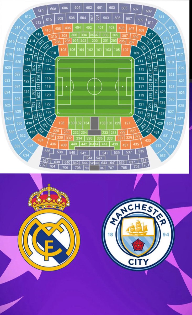 Real Madrid vs Manchester City !!!!✅🏆🎟️

Últimas Entradas Disponibles 100€ más baratas que en taquilla !! 🚨

2 Entradas Juntas en el Sector 108 a 300€ cada una🎟️

+info DM 📥📲