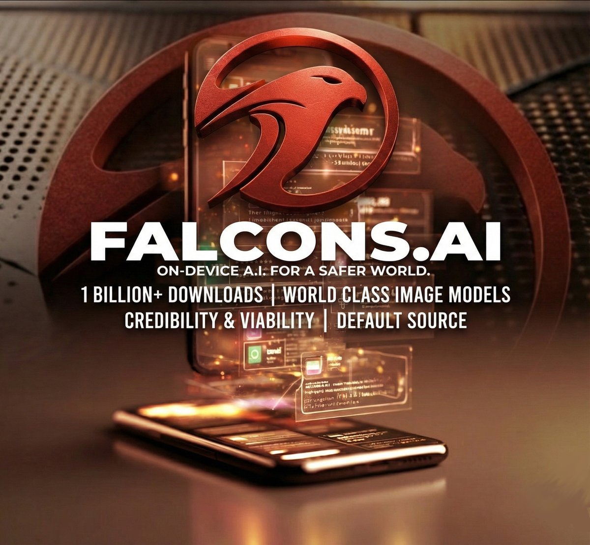 FALCONS_AI's tweet photo. Credibility. Viability. Default Source. 🦅 https://t.co/PxD8X4g4bz is the standard for ON-DEVICE A.I. with 1 BILLION+ downloads. We are pioneering world-class image models for a safer world.

#FALCONSAI, #OnDeviceAI, #ComputerVision, #SaferWorld, #ImageModels, #MachineLearning https://t.co/3MYUXRQqSJ