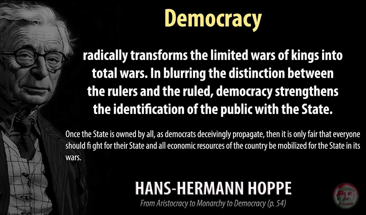 EconomicsForF's tweet image. #Hoppe  #Democracy  #Wars  #Kings