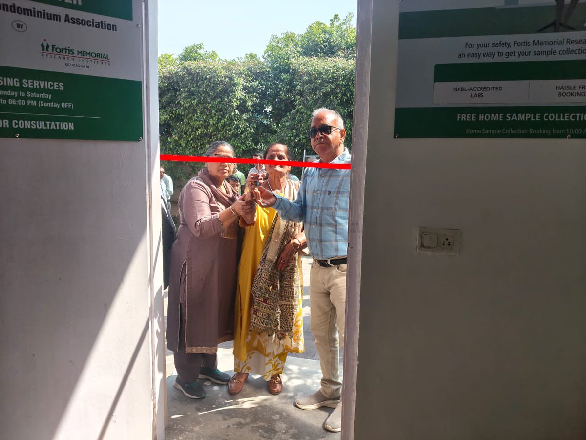 rgca90's tweet photo. Healthcare now closer to home! The Regal Gardens Medical Centre was inaugurated today in association with Fortis Memorial Research Institute. Thank you to all residents who attended and to Dr. Sushil Jain for an enlightening talk on preventive health and early diagnosis. https://t.co/Fc58gHV1uy