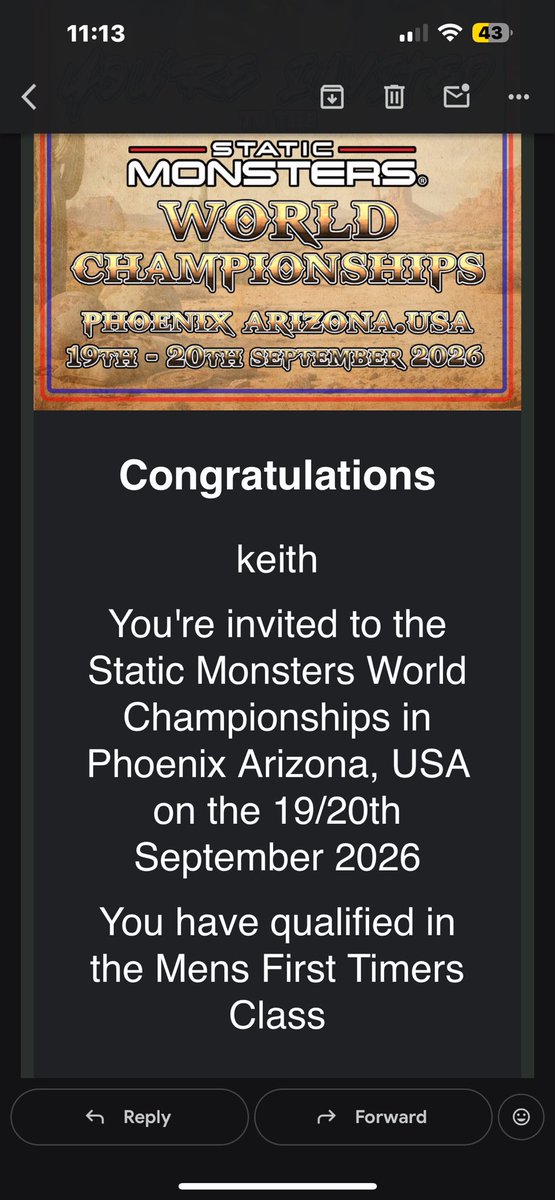 GooalMouth's tweet photo. Arizona here I come!!! #staticMonsters https://t.co/33H44BUbHo