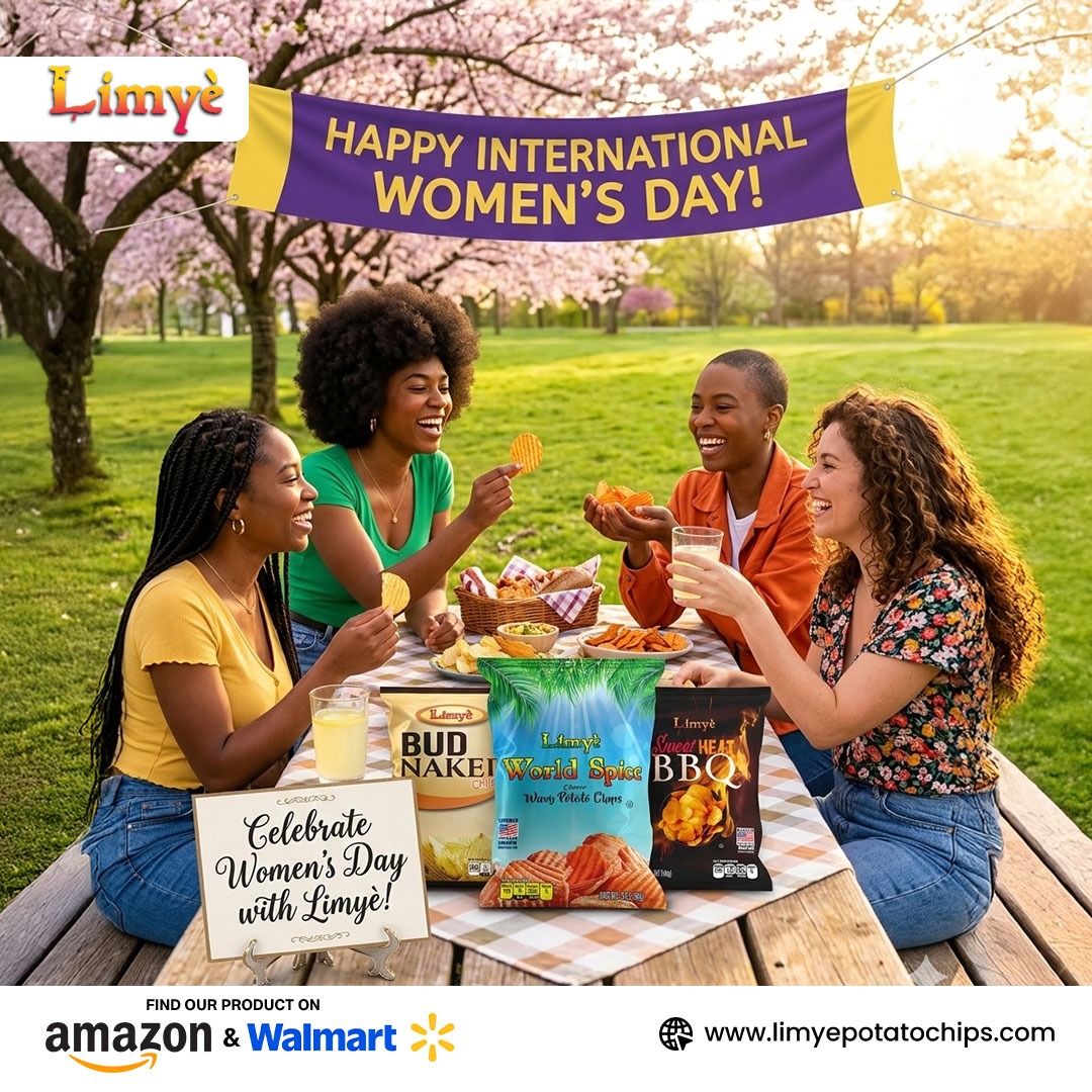 ChipsLimye's tweet photo. This International Women’s Day, we celebrate the women who bring strength, inspiration, and a little extra flavor to the world every day.

Celebrate the moment with a little crunch from Limyè Potato Chips.

#InternationalWomensDay #WomensDay2026 #CelebrateWomen #LimyePotatoChips https://t.co/Ugz5T8gvLN