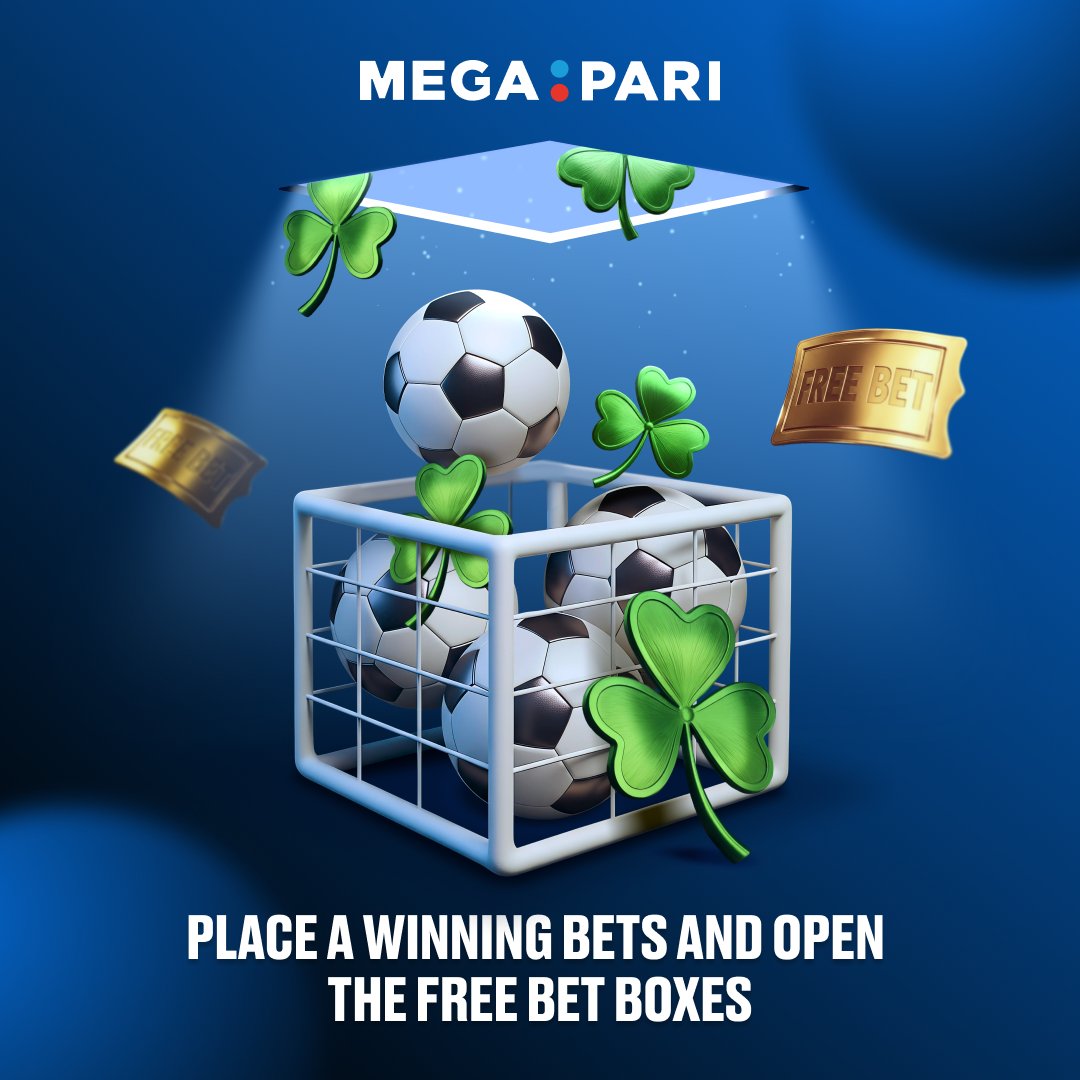 ⚽️🍀 LUCKY GOALS IS HERE

Turn every win into bonus 💰

With Lucky Goals, each successful bet gives you the chance to open special boxes filled with free bets and exciting surprises 🎁

👉 Join now > megapari.media/3Npjq30

#Megapari #Bonus #Goals #Betting