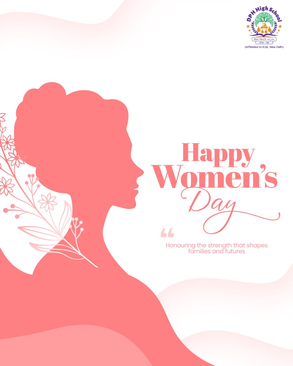 DPHHighschool's tweet photo. Celebrating the strength, resilience, and grace of women who inspire families, communities, and the future. Wishing everyone a meaningful and empowering women’s day.

#womensday #internationalwomensday #celebratingwomen #womenempowerment #strengthandgrace #respectwomen https://t.co/2mJLl0Sp3O