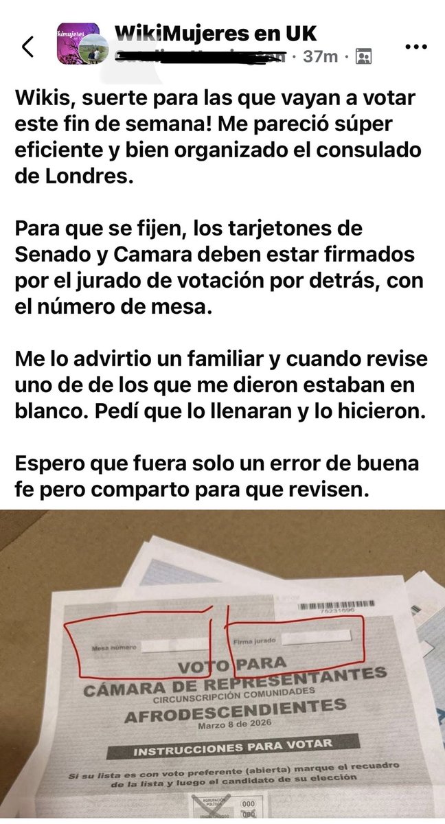 🇨🇴Repite conmigo:

❌“No votaré por ninguna consulta” 
❌ No aceptaré el tarjetón, gracias 

🇬🇧 Ciudadanos en el exterior ; Desde Londres, la veeduría ciudadana debe estar  alerta ‼️ 👀

#elecciones2026