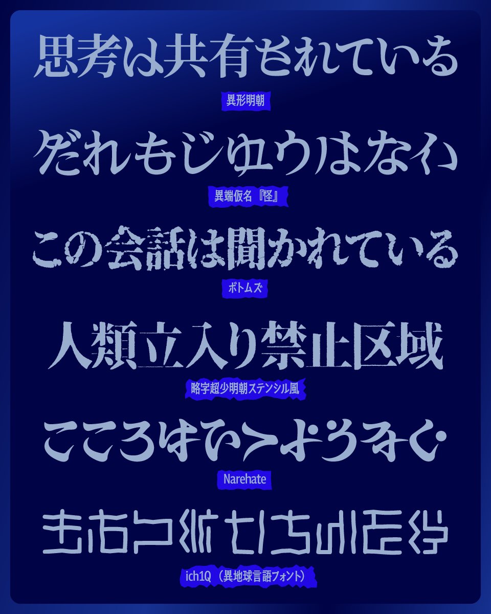 goodfreefonts's tweet photo. ディストピア感にぴったりなフリーフォント！ https://t.co/dlLHe7liZs
