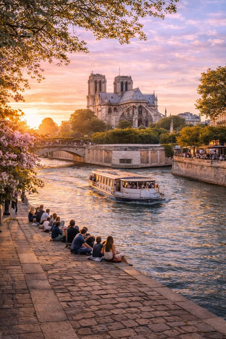 Seine River in Paris, France 🇫🇷