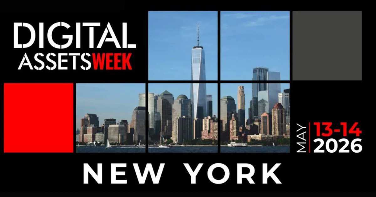 CoinpediaEvents's tweet image. Digital Assets Week USA 2026

📅 13–14 May 2026
📍 New York, US

Join industry experts to discuss Blockchain adoption, digital asset regulation, and the evolving financial ecosystem.

#CoinpediaEvents #Crypto #CryptoEvent
events.coinpedia.org/digital-assets…