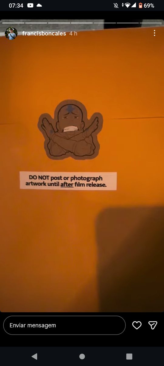 filipe_ci's tweet photo. @AirspeedPrime Instagram story Zhi Kang Lim, an artist who worked on the movie, the user is zhikang422. A few people that were at the event posted about it there were even a screening. https://t.co/GGENIHD2Fe