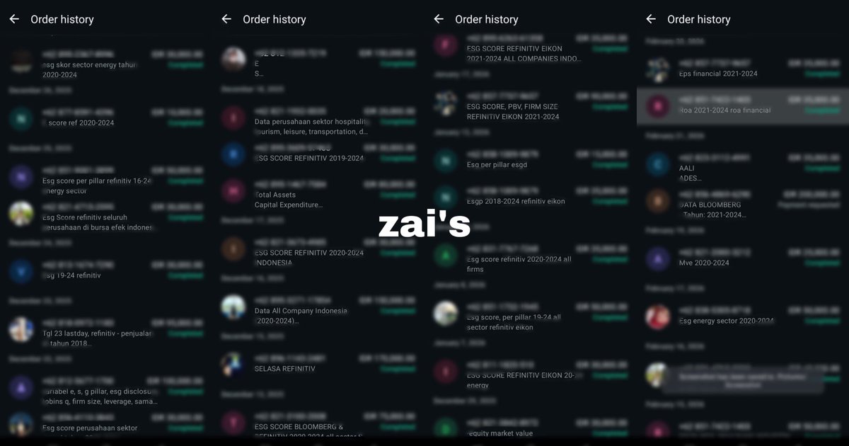 zai / wa only open jasa bloomberg refinitiv eikon tweet media