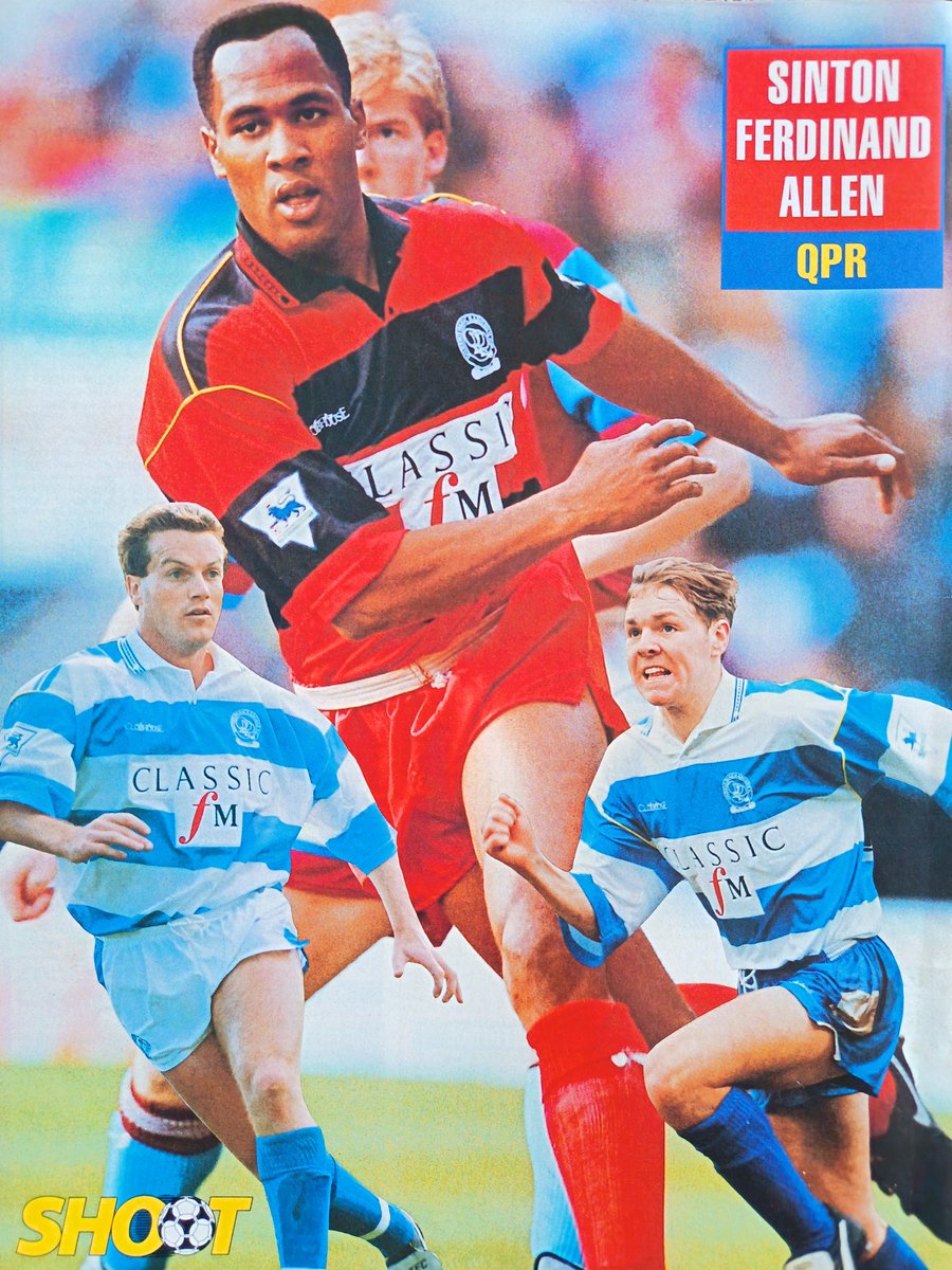 PremiershipYrs's tweet image. A brilliant QPR poster from the 1992-93 season.

Three terrific QPR players and two terrific #QPR kits.