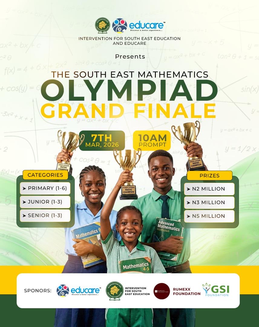 IgboHistoFacts's tweet photo. The biggest South-East Mathematics Olympiad is ongoing in Enugu, organised by Alex Onyia.

The South-East is rising, never to fall again. https://t.co/uOvivrcGp5