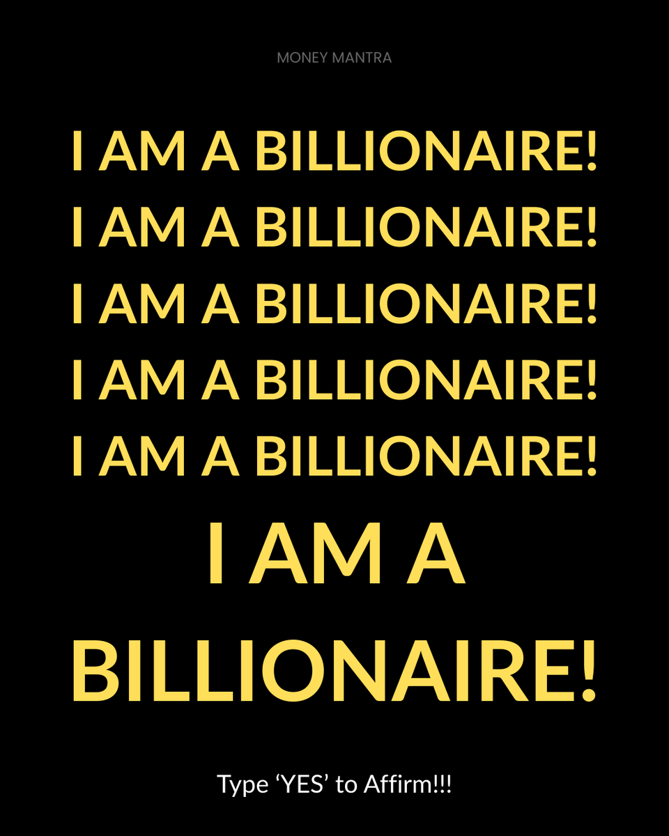 imoneymantra's tweet photo. Affirm "YES" if you believe it!! https://t.co/5zCiZv8aKL