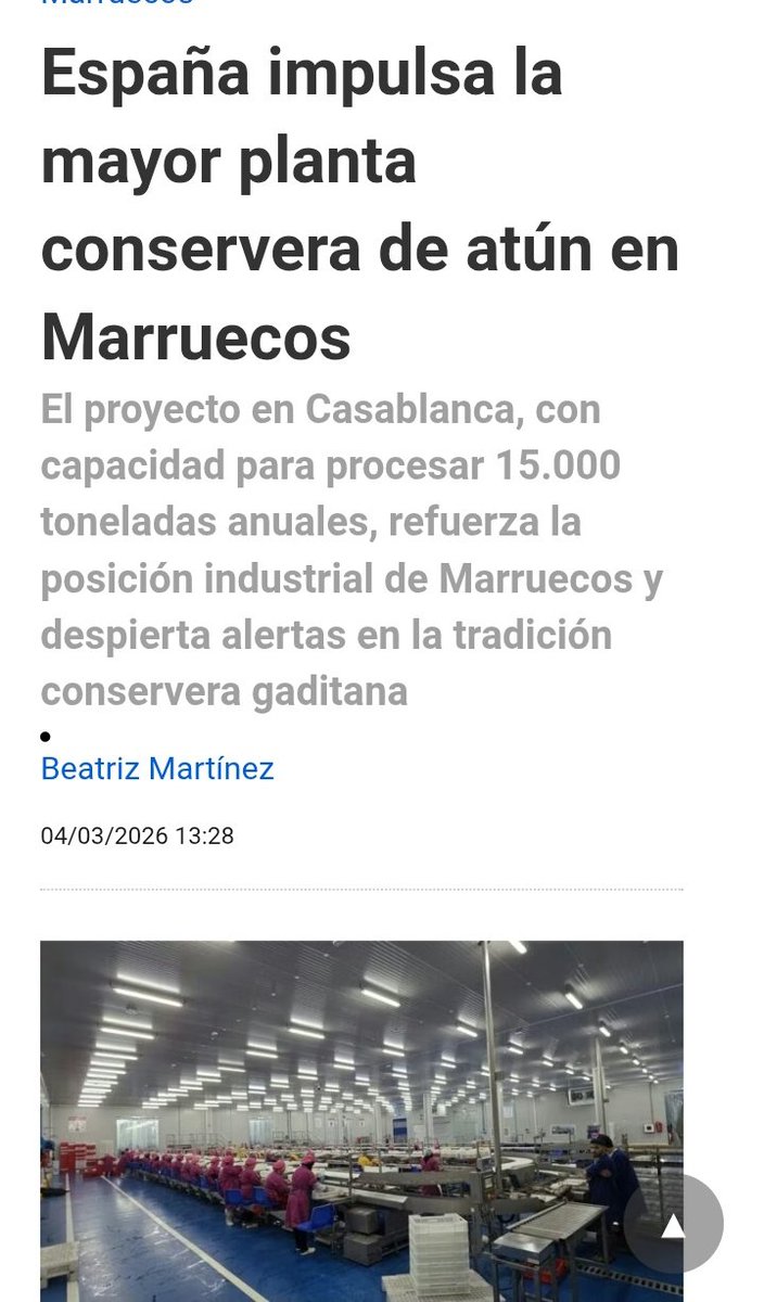 Los atuneros de Cádiz, dan las gracias de todo corazón a Pedro Sánchez Pérez Castejón.