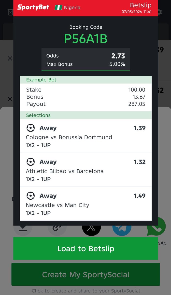 Sportybet code 
2 odds
Don't joke with it 
Repost and comment for your friends and loved ones to win as well