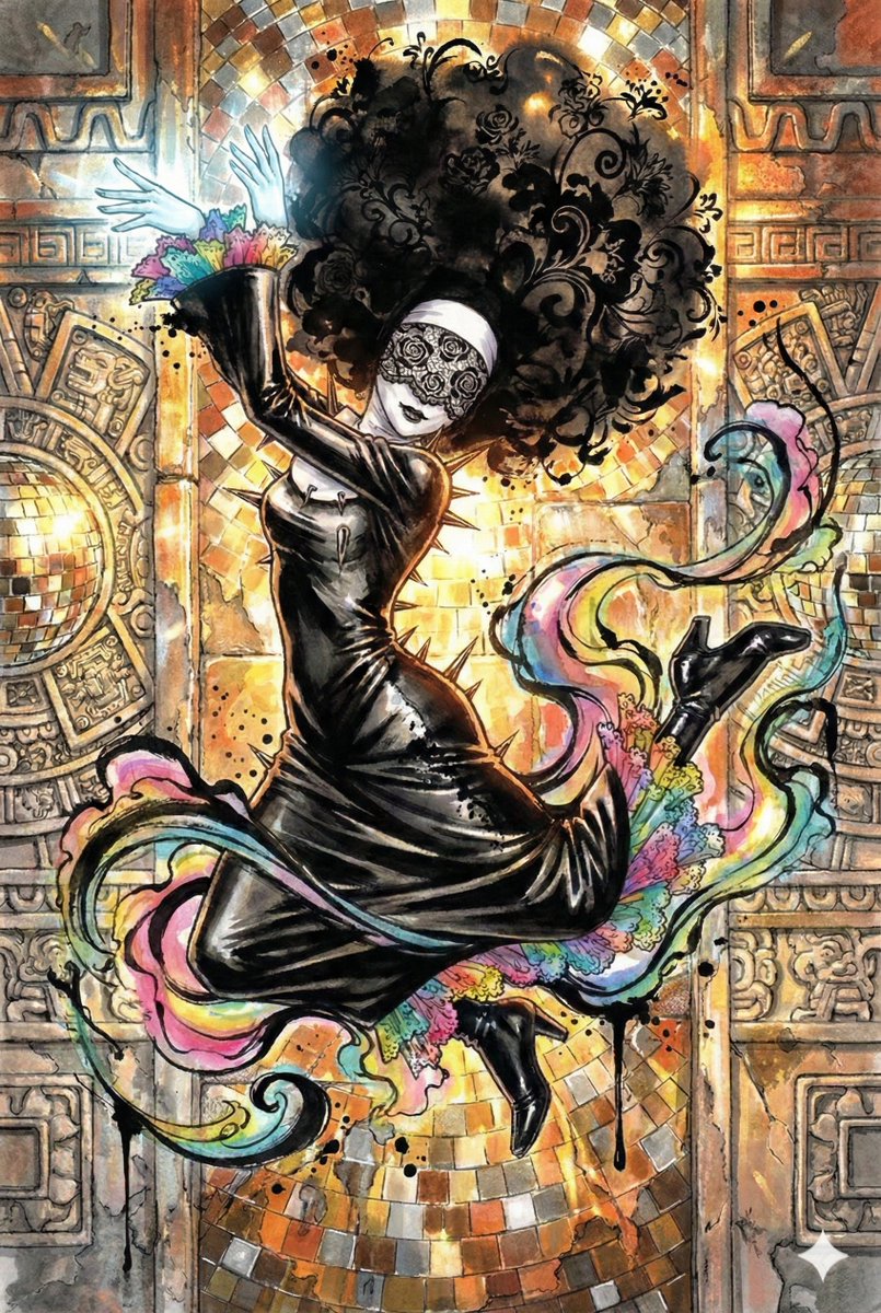 Kyossu_Walker's tweet image. #アステカンアフロバティックパンキッシュシスターダンシングナイトフィーバーゴッスチャレンジ

言葉遊びのお時間です！

手順1.
「アステカンアフロバティックパンキッシュシスターダンシングナイトフィーバーゴッス」をAIに生成させる。
手順2.