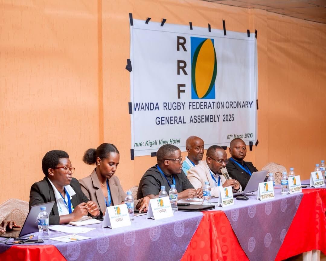 RugbyRwanda's tweet image. 1/3: The Rwanda Rugby Federation held its Annual General Assembly today at Kigali View Hotel, bringing together federation members, stakeholders, and partners to review the progress of rugby development in the country.

#RwOT 
@Rwanda_Sports 
@RugbyAfrique 
@WorldRugby