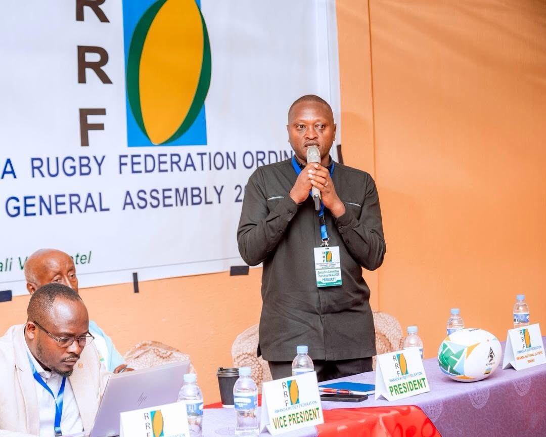 RugbyRwanda's tweet image. 1/3: The Rwanda Rugby Federation held its Annual General Assembly today at Kigali View Hotel, bringing together federation members, stakeholders, and partners to review the progress of rugby development in the country.

#RwOT 
@Rwanda_Sports 
@RugbyAfrique 
@WorldRugby
