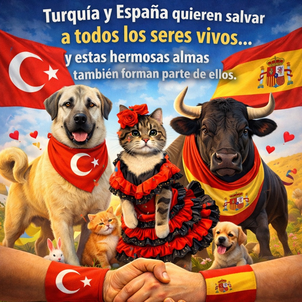 PatikaraDernegi's tweet photo. Türkiye ve İspanya…
Sınırlar farklı olabilir ama merhamet aynı dili konuşur.
Tüm canlıların yaşam hakkı vardır.
Kediler, köpekler, çiftlik hayvanları… Hepsi bu dünyanın bir parçası.
Birlikte daha güçlü bir ses olabiliriz.
Çünkü yaşamı savunmak milliyet değil vicdan meselesidir.

Eng:Turkey and Spain…
Borders may be different, but compassion speaks the same language.
All living beings have the right to live.
Cats, dogs, farm animals… They are all part of this world.
Together we can become a stronger voice.
Because defending life is not a matter of nationality, but of conscience. 🐾

Esp:Turquía y España…
Las fronteras pueden ser diferentes, pero la compasión habla el mismo idioma.
Todos los seres vivos tienen derecho a vivir.
Gatos, perros, animales de granja… todos forman parte de este mundo.
Podemos ser una voz más fuerte juntos.
Porque defender la vida no es una cuestión de nacionalidad, sino de conciencia.
#RescateAnimal
#AdoptaNoCompres
#ProteccionAnimal
#Galgos
#AdopcionResponsable