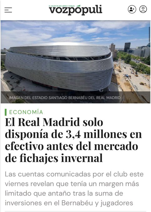 UNIVERSO_1899's tweet photo. No tienen un euro, están absolutamente arruinados y varias inversiones que computan para el fair play se caen o disminuyen su valor inicial durante la temporada por diferencia de muchos millones, pero por algún motivo no les afecta nunca al límite salarial.

Que curioso. https://t.co/2QgqbkRTel