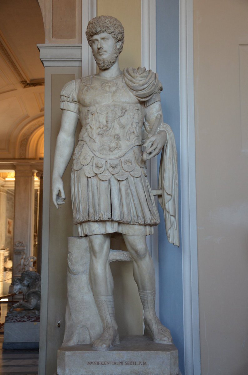 #OnThisDay in AD 161, after a peaceful reign of nearly 23 years, Antoninus Pius died of fever in his villa at Lorium. He was 74. With the death of their adoptive father, Marcus Aurelius and Lucius Verus became co-emperors.