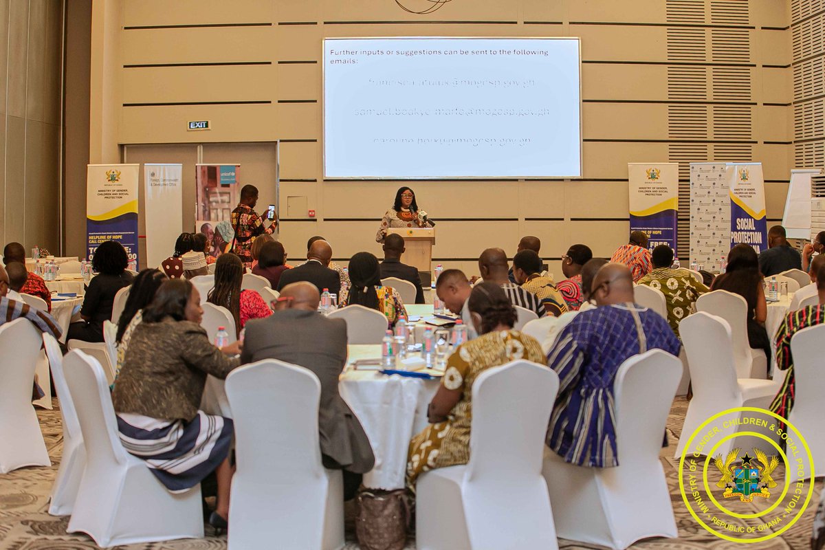 MoGCSP_Ghana's tweet image. The Ministry together with its #Stakeholders have reviewed &amp;amp; validated the Final Draft of the Shock-Responsive #SocialProtection Strategy.

The #Strategy aims to strengthen Ghana’s social protection #system...