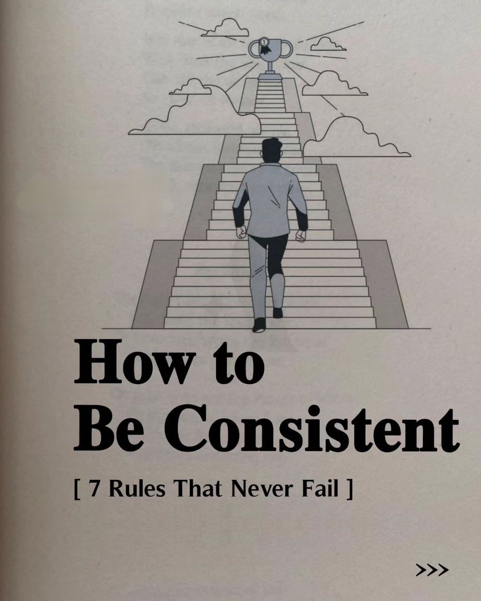 How to Be Consistent

[ 7 Rules That Never Fail ]

-Thread-