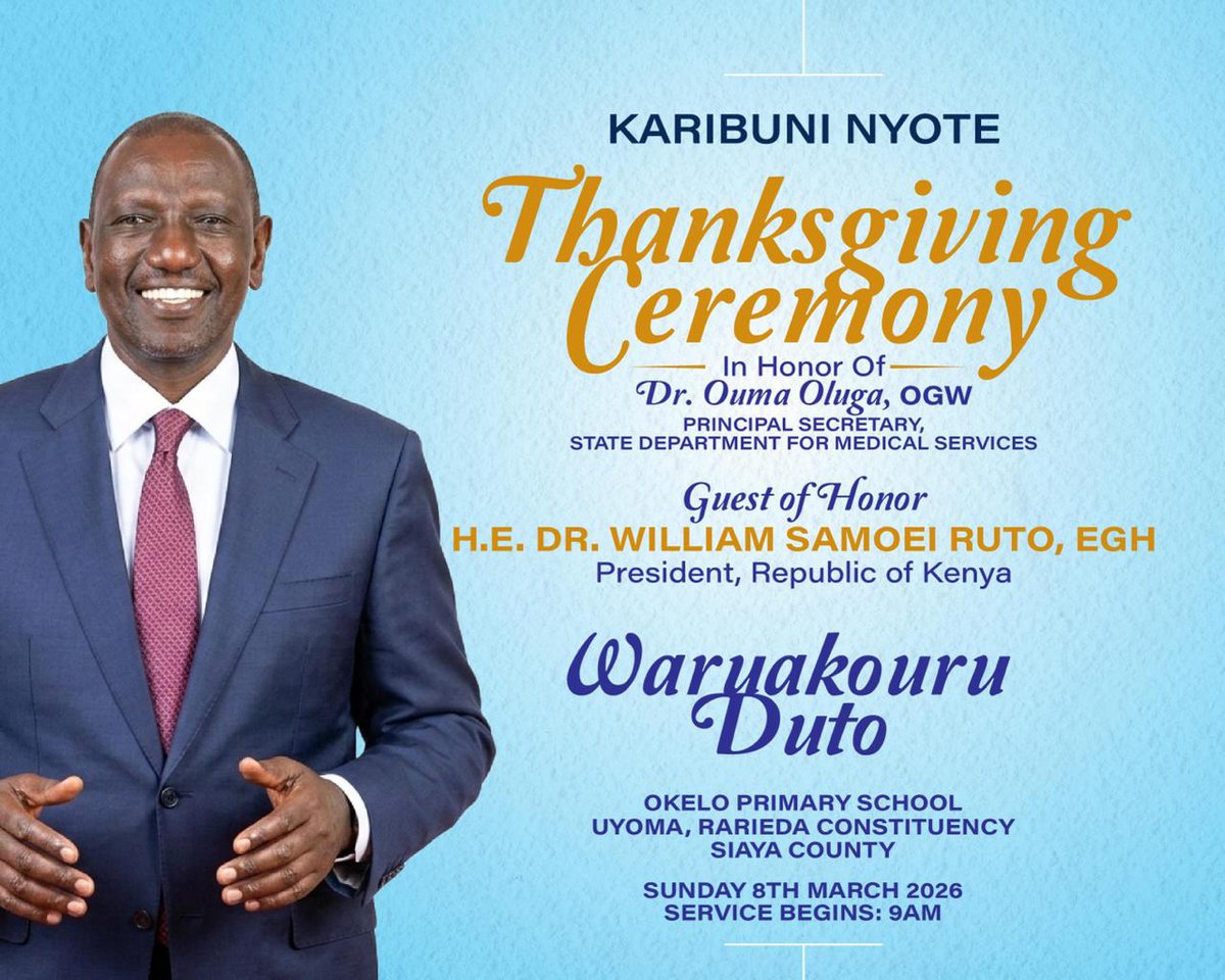 Dr. Ouma Oluga, OGW tweet media