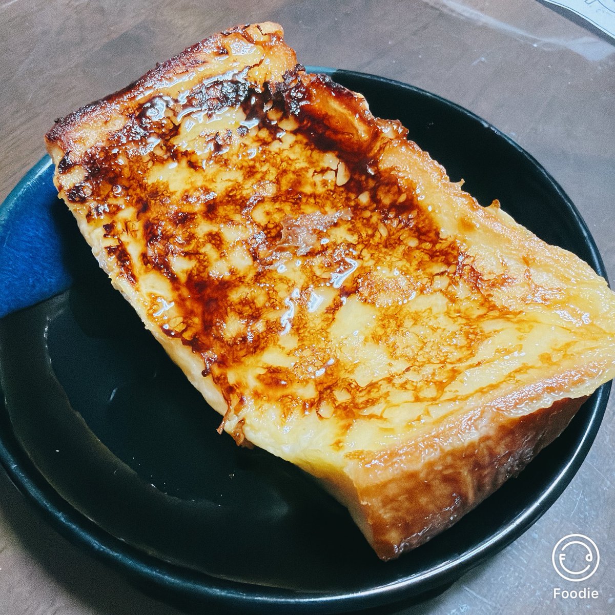 5sari18's tweet photo. 娘リクエストの本日のおやつ！
フレンチトースト〜🍞 https://t.co/3I6hMu75W3