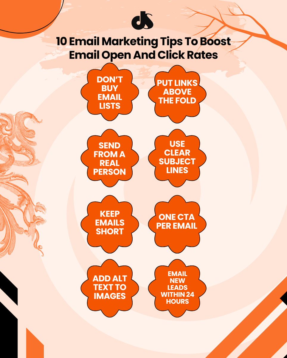 dsdmofficial's tweet image. Want better email results 📧
Use these smart email marketing tips to increase open rates and get more clicks. 
#EmailMarketing #DigitalMarketingTips #EmailMarketingStrategy #DSDM #delhischoolofdigitalmarketing