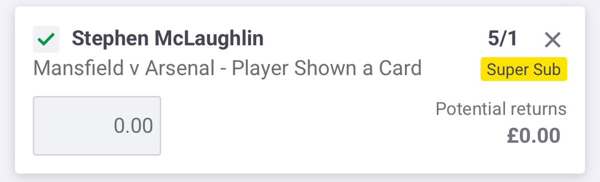 bluenwhitebets's tweet image. mansfield vs arsenal 🏴󠁧󠁢󠁥󠁮󠁧󠁿

mclaughlin has 6 🟨 this season and is against dowman who’s a magnet for winning fouls 

russel i like at 9/2 in the midfield - was between him and reed but ive opted for russel

taking both singles + double