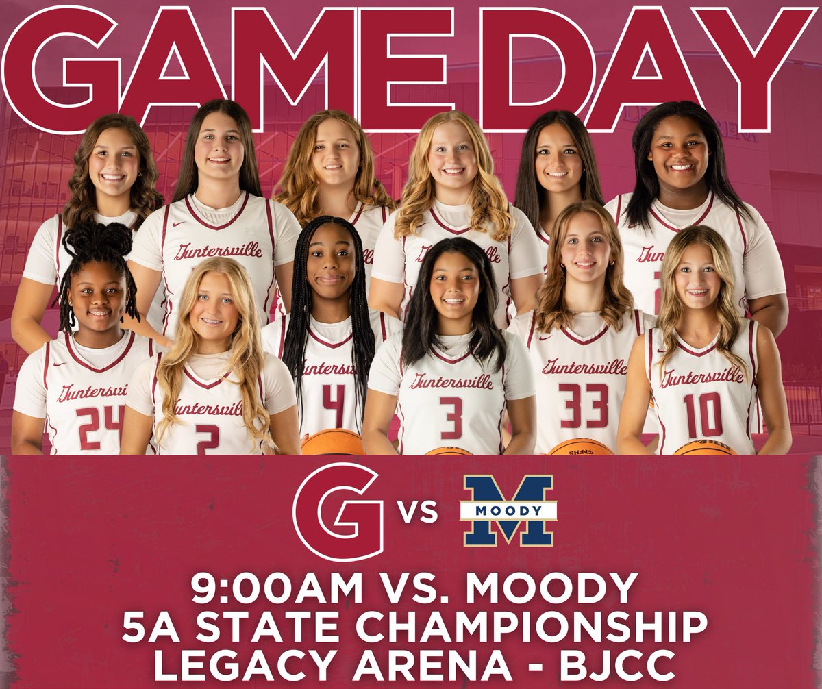 ghsladycathoops's tweet photo. WAKE UP! It’s STATE CHAMPIONSHIP Game Day for our Lady Wildcats!🏀🐾

9AM vs. Moody
Legacy Arena (BJCC) 
Birmingham, AL https://t.co/kjAFzJkm5v