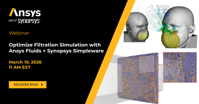 cnundy's tweet photo. Learn how you can integrate Synopsys Simpleware with Ansys Fluent and Rocky for an end-to-end filtration simulation workflow across automotive, pharmaceutical, chemical processing applications, and more. Register now for our webinar on March 19! https://t.co/iWleRO6V6q https://t.co/1dATMy5SRj