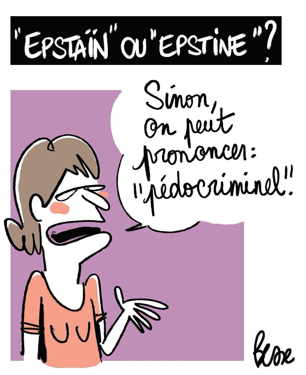"Epstaïn" ou "Epstine" ? - Le dessin de la semaine de Besse