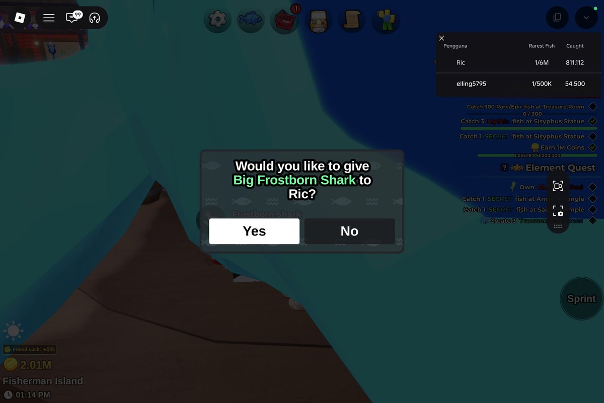 jual coin koin fishit & secret tumbal fish it tweet media