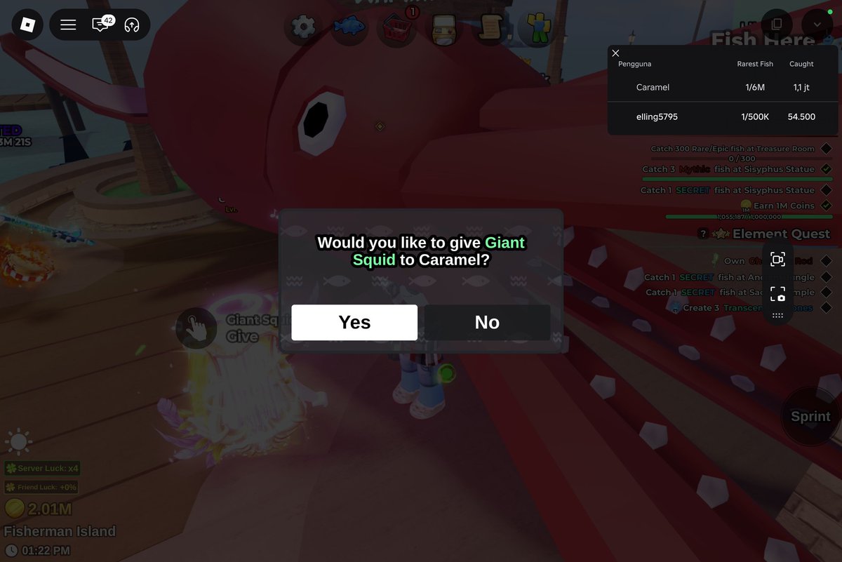 jual coin koin fishit & secret tumbal fish it tweet media