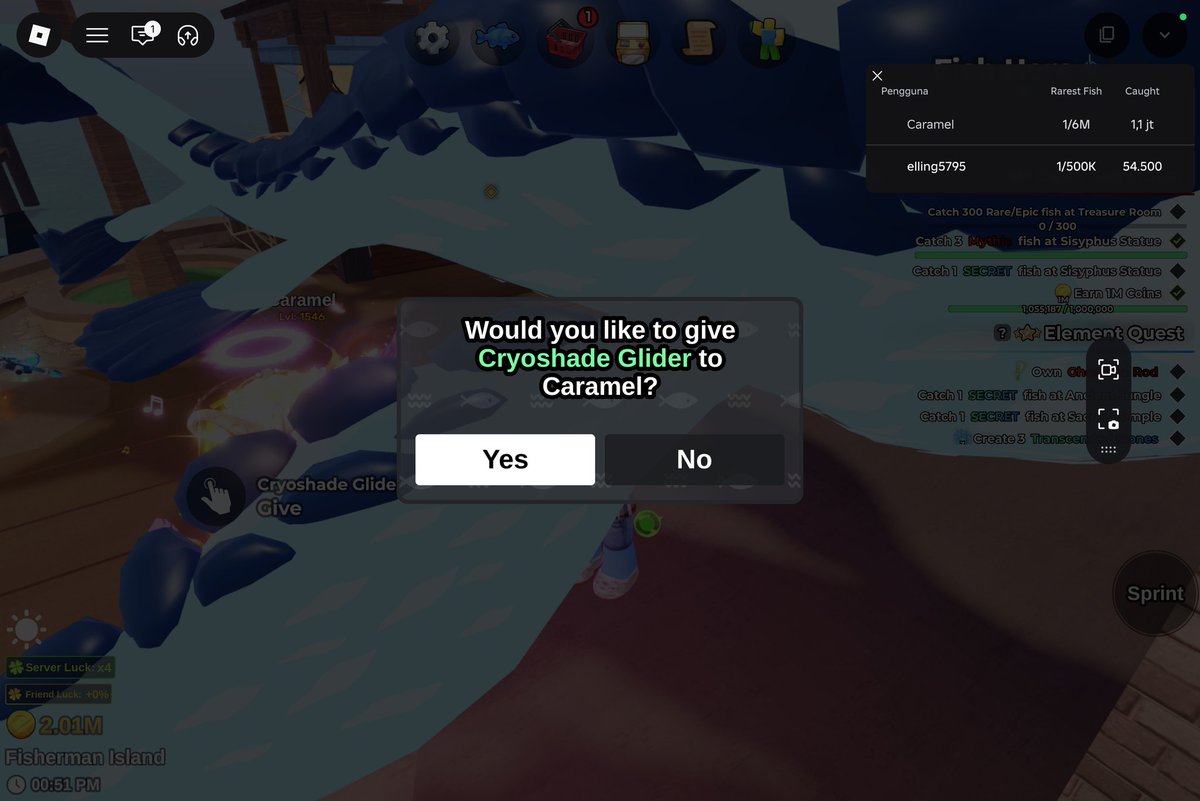 jual coin koin fishit & secret tumbal fish it tweet media