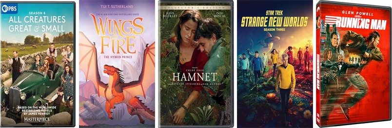hooksettlibrary's tweet photo. This week the Hooksett Public Library has 109 new books and five new movies.  New items include All Creatures Great and Small, The Hybrid Prince, Hamnet, Star Trek, The Running Man, Nuremberg, Kin, The High-Protein Plate, and Felicia's Favorites. https://t.co/soKT3PSM2w https://t.co/r8eplnF11s
