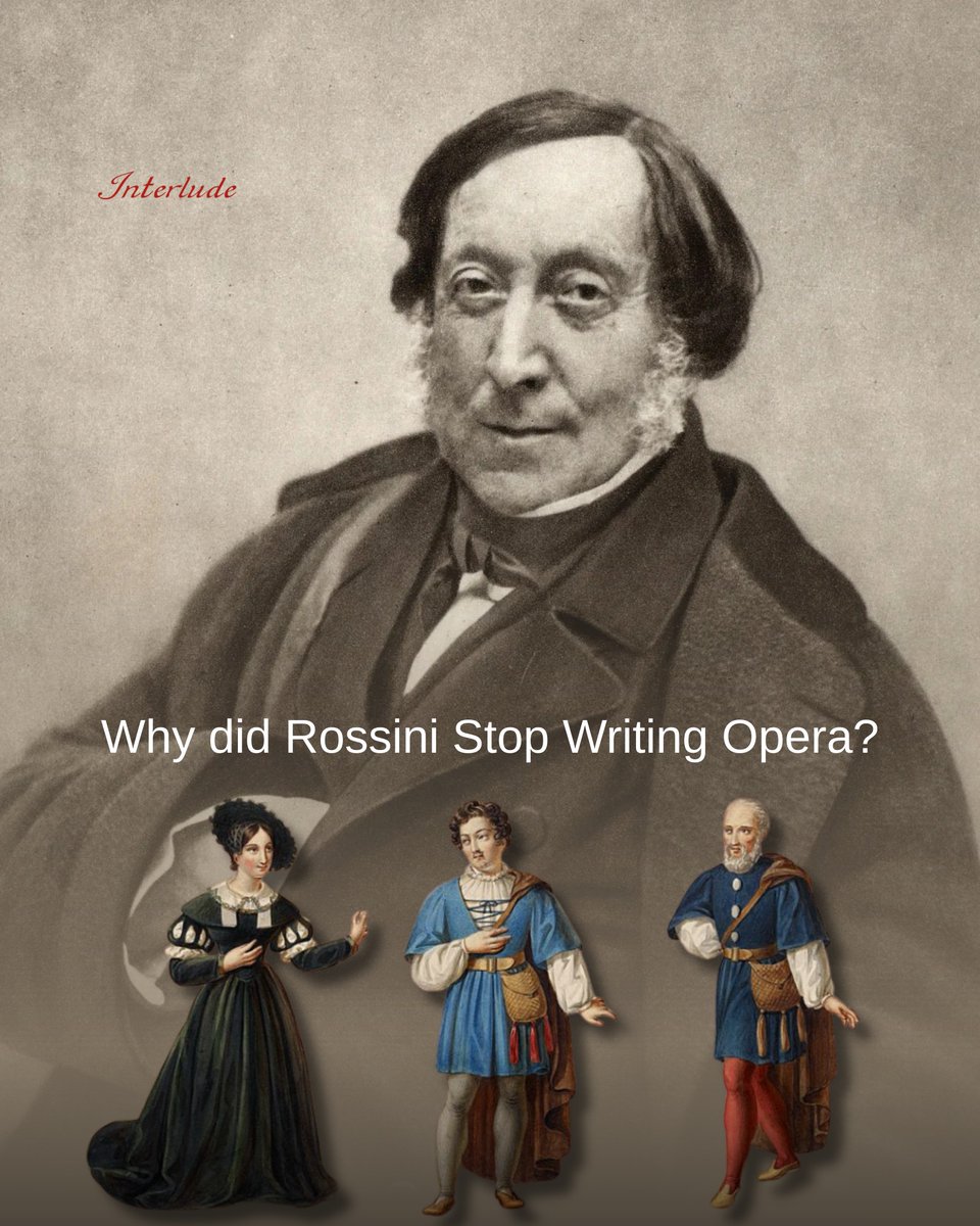 interludeHK's tweet image. Great Renunciation - Rossini 🎭 
Why did Rossini stop composing operas at the height of his fame?

tinyurl.com/468tdprh

#Rossini #Opera #ClassicalMusic