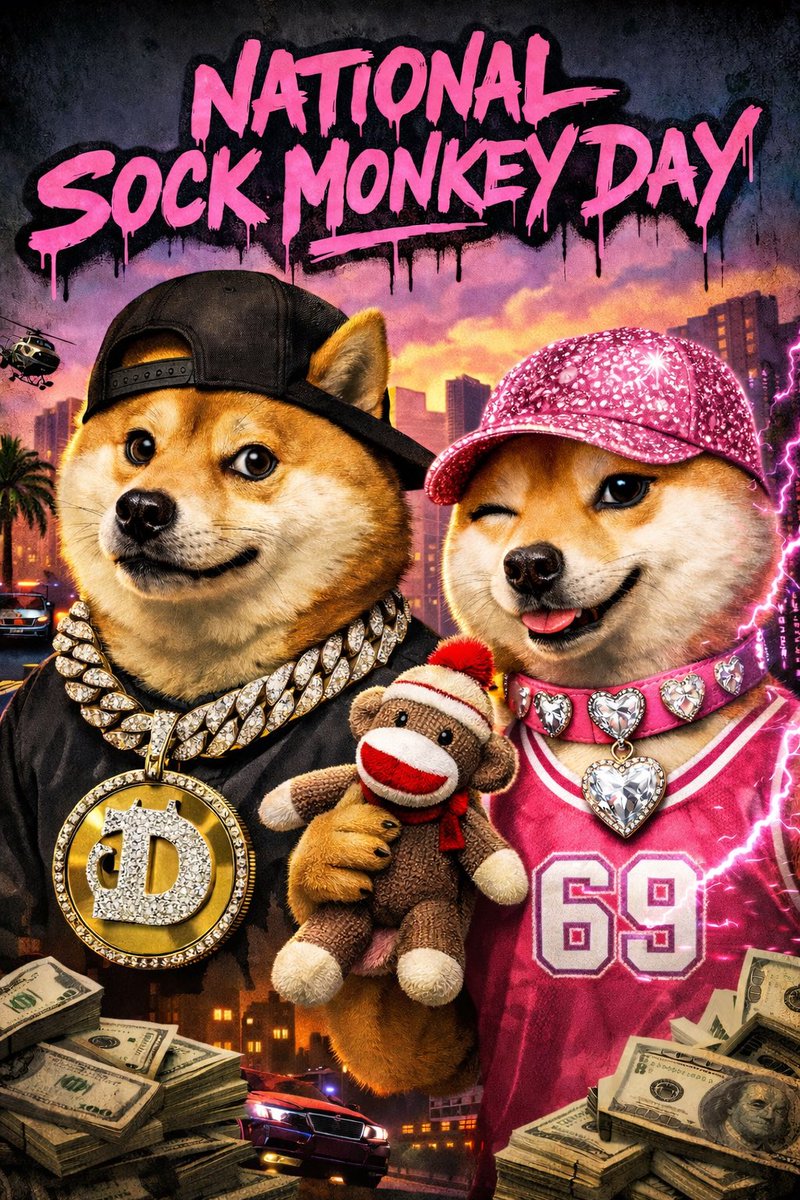 It’s national sock monkey day! 
Be kind to someone today. 

🩷🩷🩷

<a href="/dogegftoken/">DogeGF</a> <a href="/BillyM2k/">Shibetoshi Nakamoto</a> <a href="/elonmusk/">Elon Musk</a> 
<a href="/dogecoin/">Dogecoin</a>