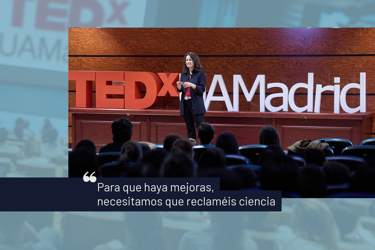 IMDEANutricion's tweet image. 🚀 ¿Qué pasaría si pudiéramos cambiar lo que nos preocupa?

Un avance científico habitualmente surge de una pregunta⁉️

Y así ha comenzado @AnaRadMo  la charla @TEDx en una sala repleta de jóvenes, donde el conocimiento compartido se convierte en inspiración✨

#TEDxUAMadrid #TED