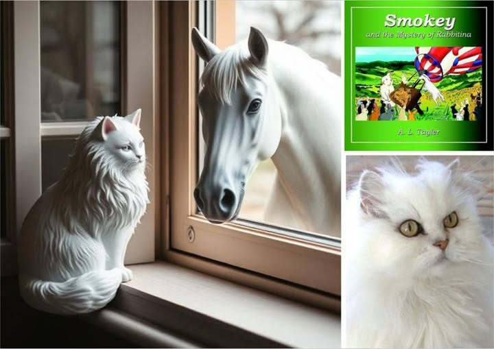 smokeyadventure's tweet photo. "Porrrrtia, where are you? Who has taken you away from me?”

Smokey hadn’t noticed the statue on the windowsill. He walked into each room, checking that nothing had been taken, but most of all, he was looking for his fluffy little white friend. It was no good; she was gone! https://t.co/oheyXex1Ms
