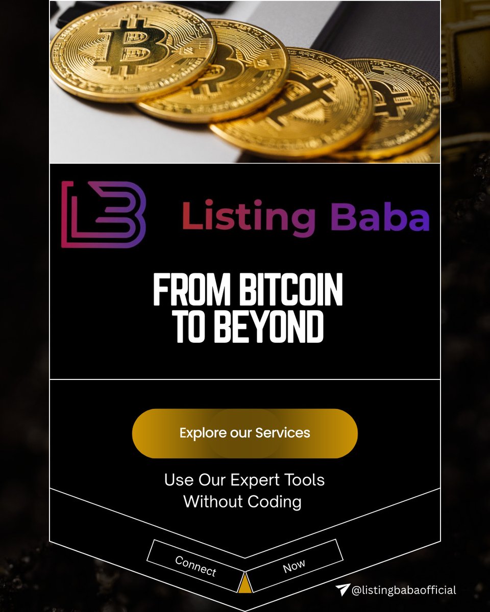listingbaba's tweet image. Advanced automation solutions that help users manage their crypto activities with minimal manual effort.
- Automated Trading Bots

- Portfolio Tracking &amp;amp; Management

- Risk Management Tools
#CryptoAutomation
#CryptoTools
#CryptoTrading
#TradingBots
#DeFiTools
#CryptoSolutions