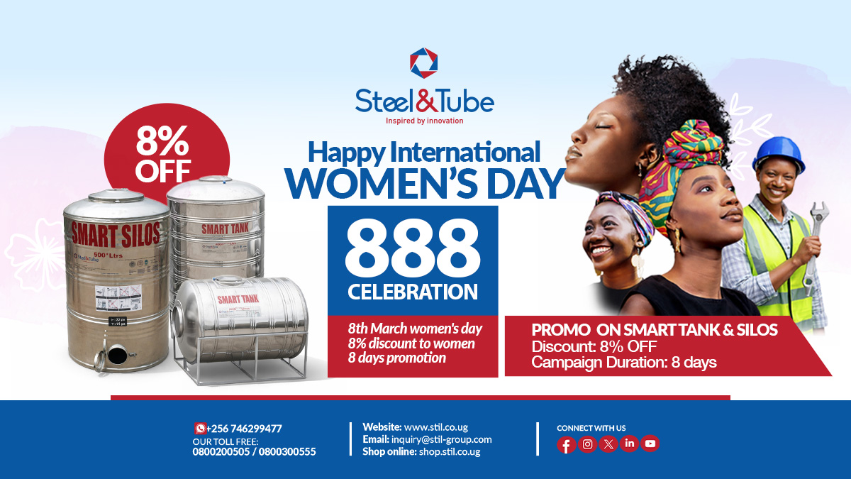 stil_group's tweet photo. The 888 Women’s Day Offer is here!
In celebration of International Women’s Day – 8th March 2026, women customers can enjoy:
8% OFF on Smart Tanks & Smart Silos
Offer valid for 8 days
Stronger solutions for stronger women.
#InspiredByInnovation #WomensDay2026 #888Campaign https://t.co/p9fjzDg4TS