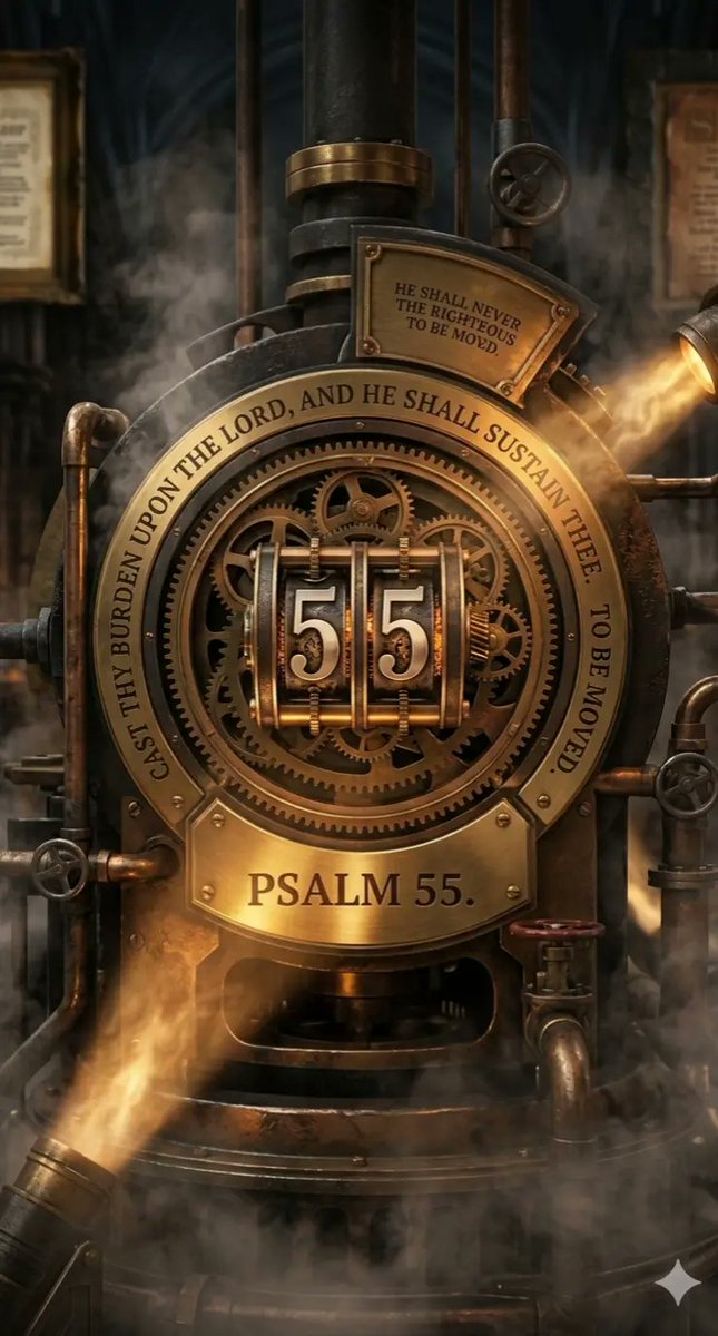 AbiWBC's tweet image. New #Psalms #Vibe 
It captures the mechanical weight and industrial grit of the KJV’s era, transforming the scripture from static ink into a pressurized, functioning engine of truth that's as powerful today as it was centuries ago. It is the Word as a living construct.