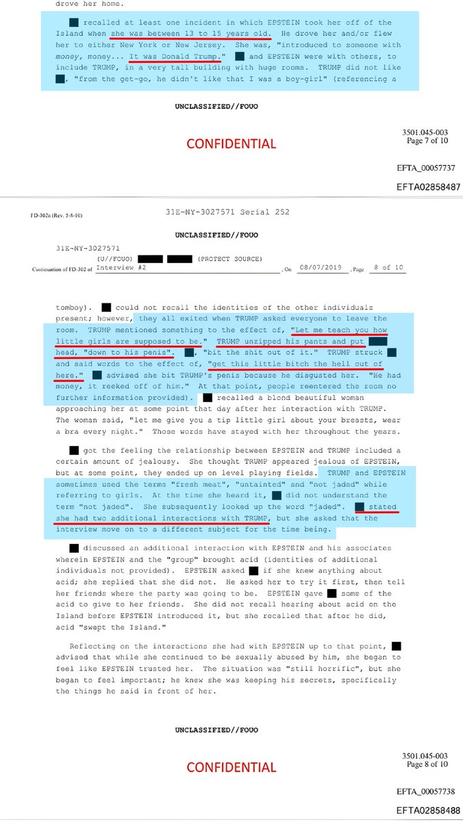 Today is Saturday, March 7, 2026

This is your daily reminder: the U.S "president" <a href="/realDonaldTrump/">Donald J. Trump</a> is a pedophile. And <a href="/SpeakerJohnson/">Speaker Mike Johnson</a>, <a href="/AGPamBondi/">Attorney General Pamela Bondi</a> and the <a href="/GOP/">GOP</a> <a href="/HouseGOP/">House Republicans</a> <a href="/SenateGOP/">Senate Republicans</a> are ALL covering it up.

SHE WAS ONLY 13-15 YEARS OLD
I QUOTE:  "TRUMP mentioned something to the