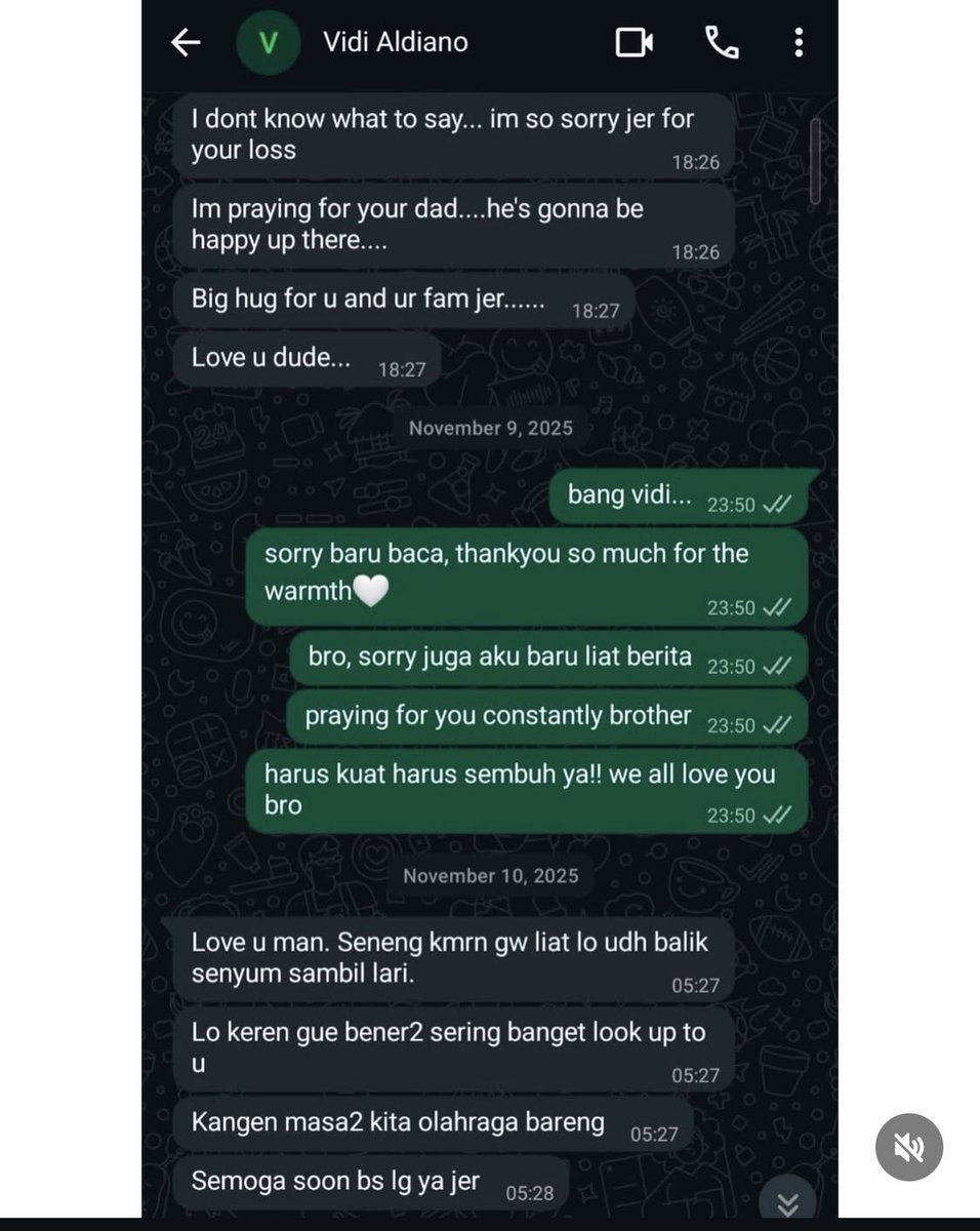 Nangis bgt liat postingannya jerome, kak vidi baikkkk banget😭. Salah satunya ini, dia lagi sakit masih bisa semangatin orang lain😭